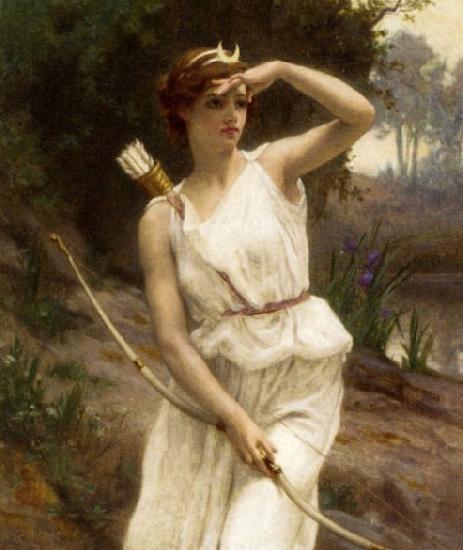 Guillaume Seignac Diana the Huntress France oil painting art